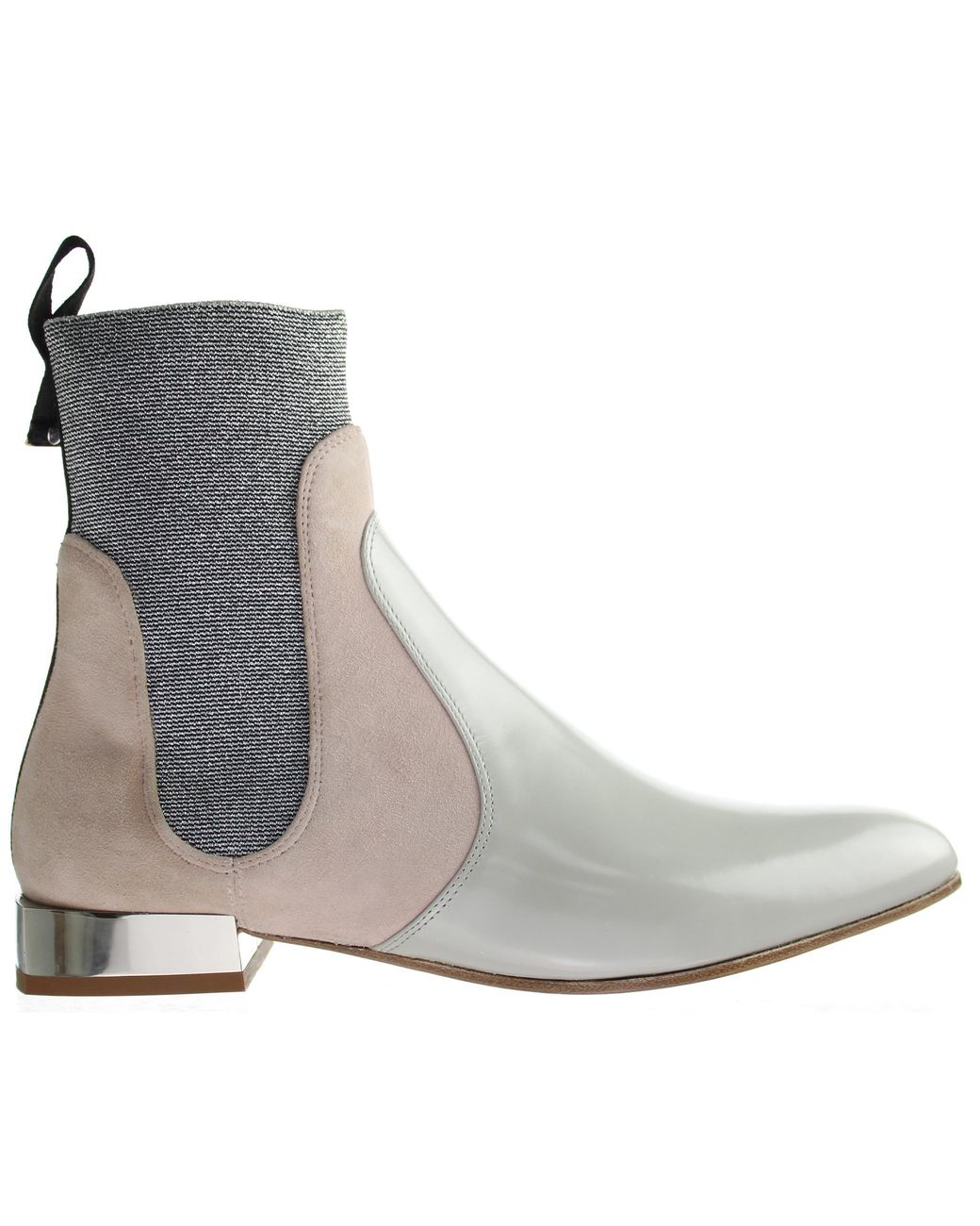 Armani Gray Emporio Ankle Ghiaccio Nude Boots
