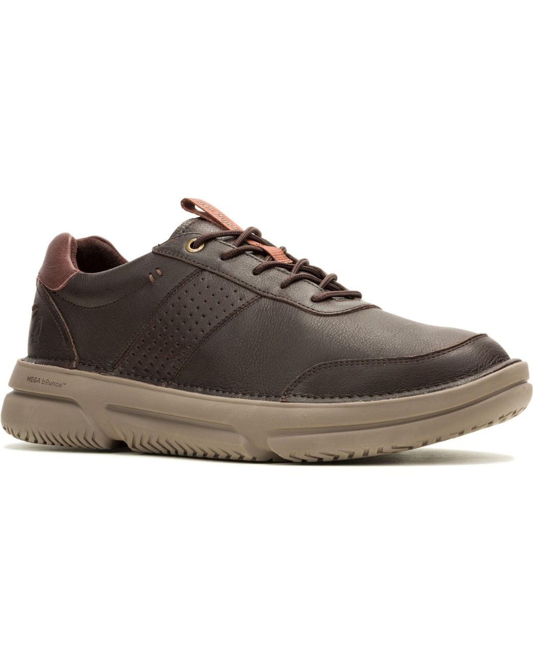 Hush Puppies Brown Baylor Leather Trainers for men
