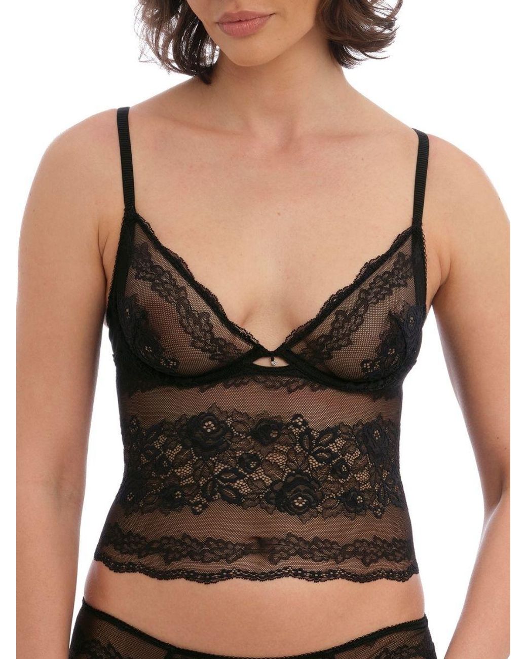 Wacoal Black Ravissant Longline Bralette