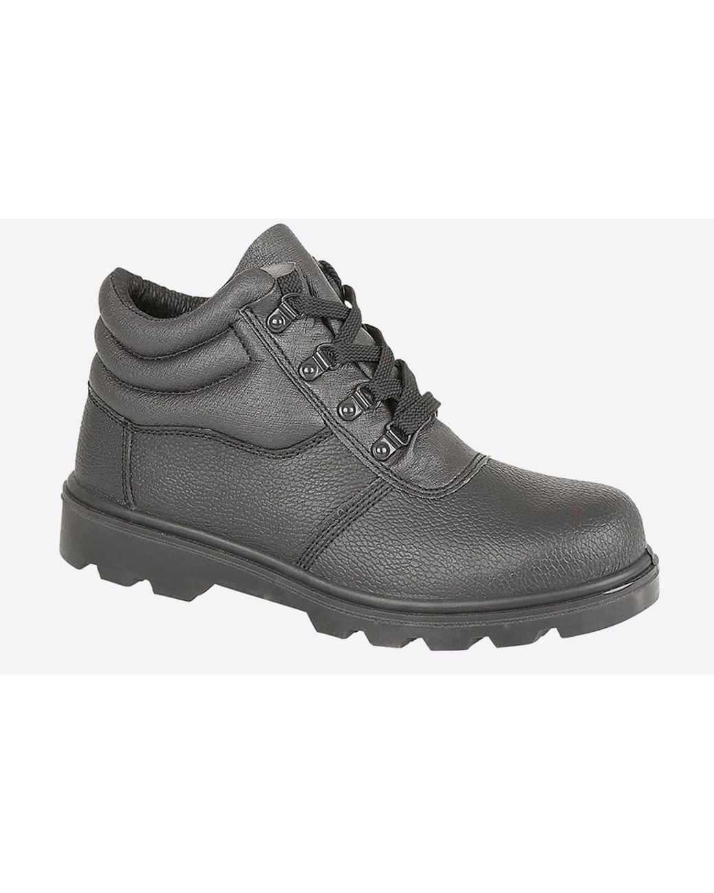 Grafters Gray Cruz Leather Safety Boots for men