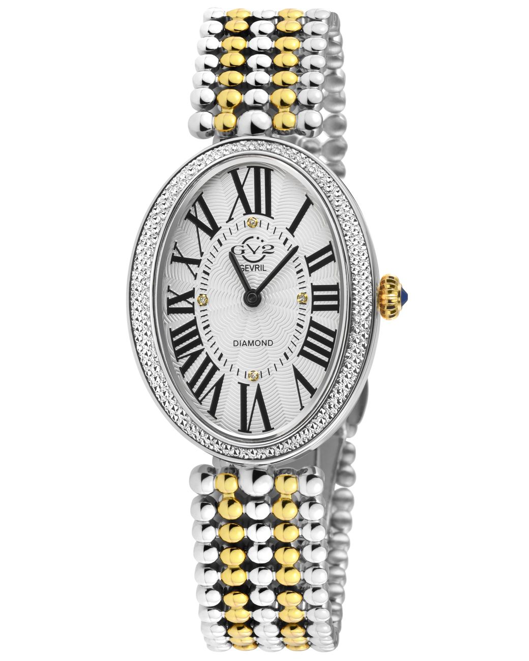 Gv2 Multicolor Piazza Navona Swiss Quartz/ Dial, Beaded 316L Stainless Steel Watch