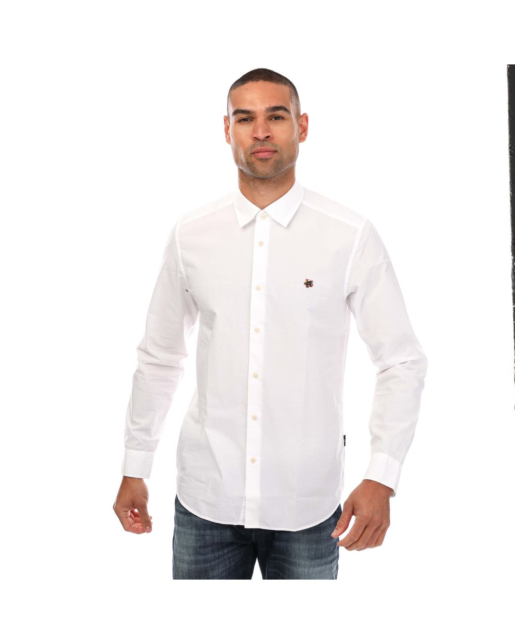 Ted Baker White Fonik Poplin Shirt for men