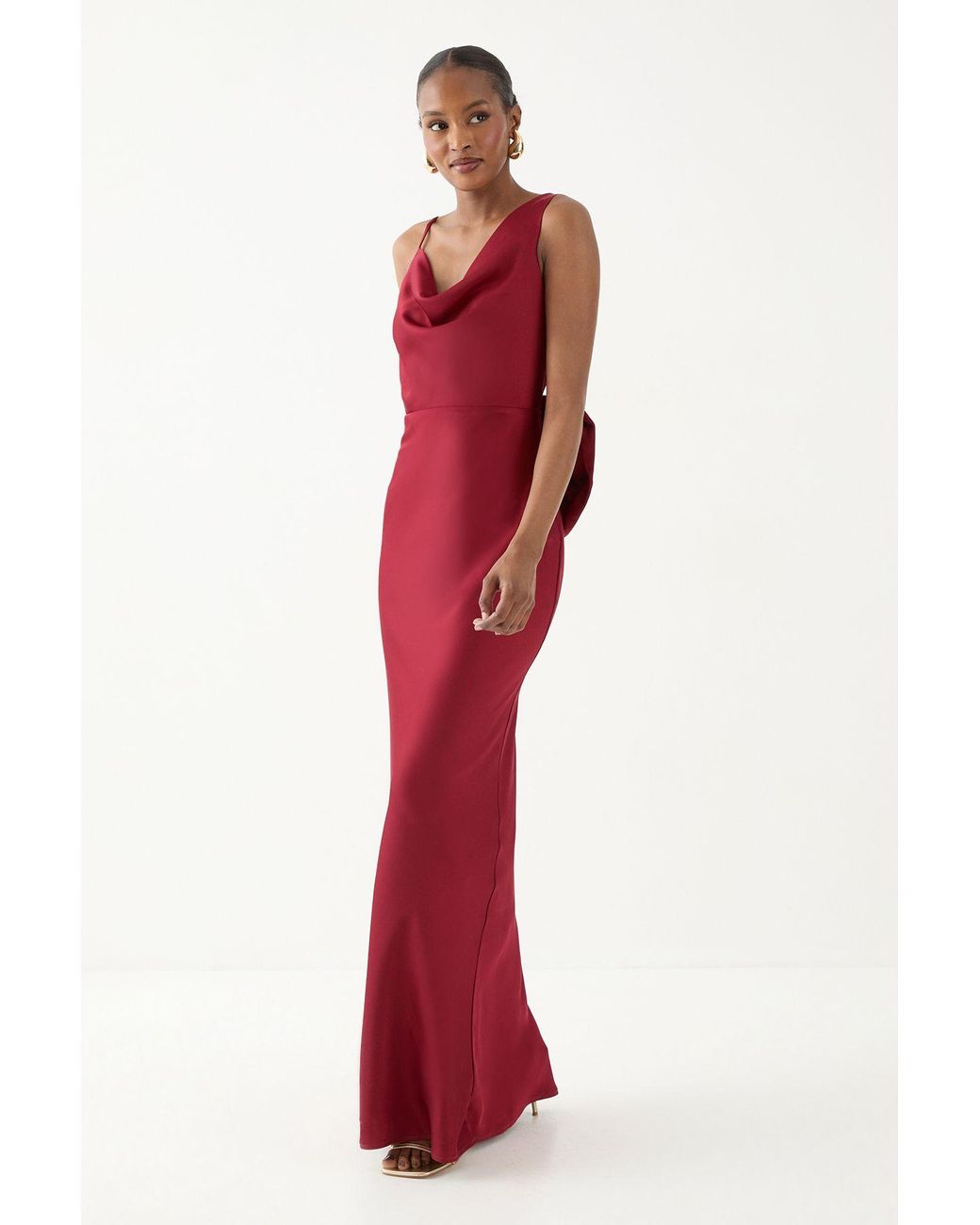 strapless open back dress Chiffon A-line Short Sleeves Elegant Floor-Length Bridesmaid Dresses
