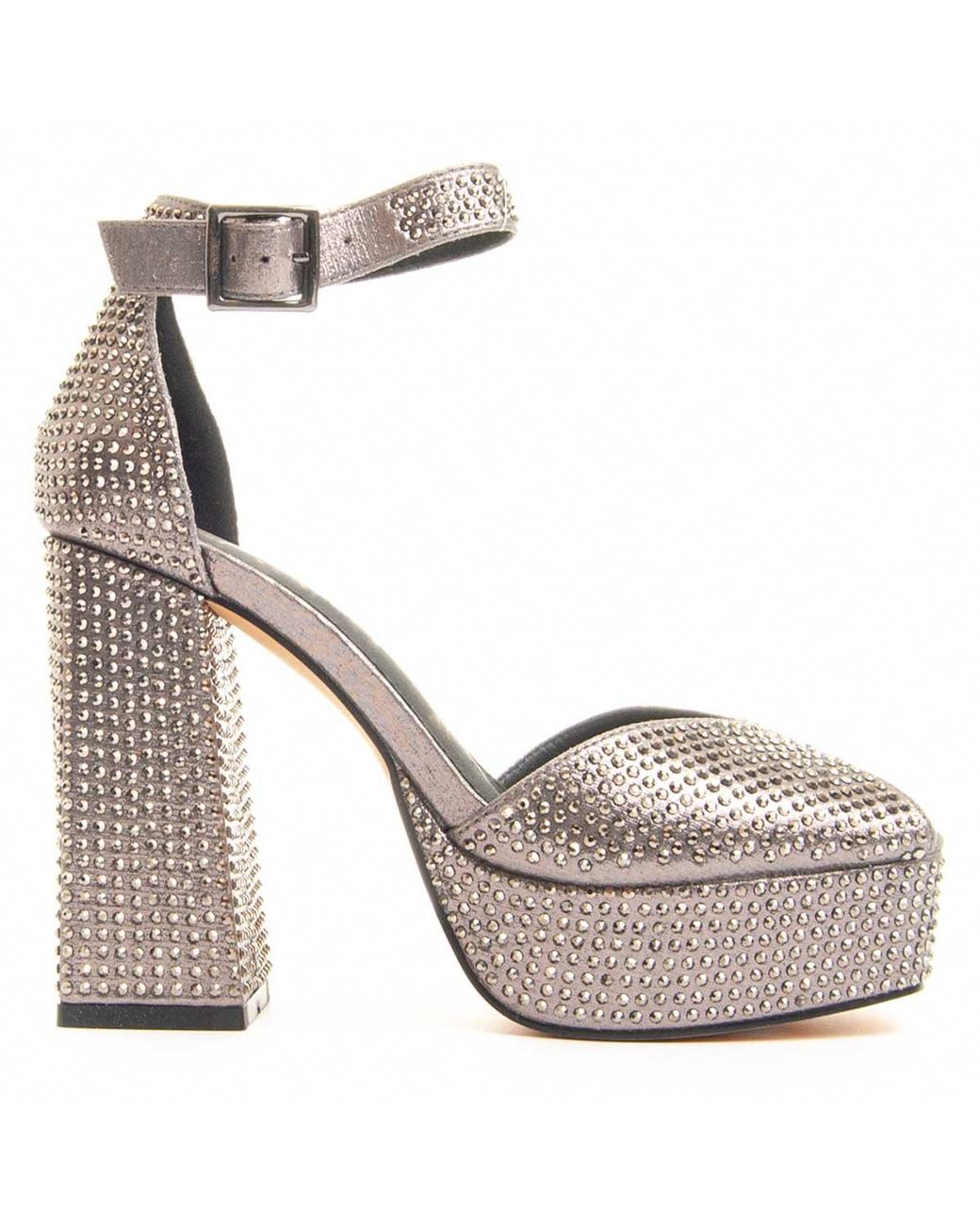 Montevita Metallic Heeled Shoe Sandant