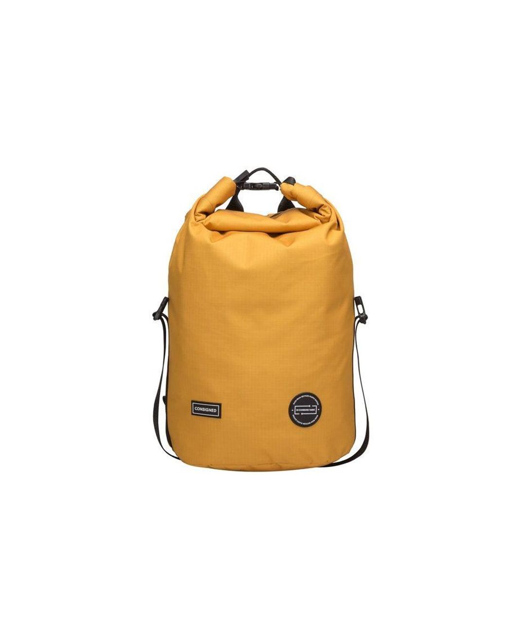 Consigned Yellow Cornel L Roll Top Backpack for men