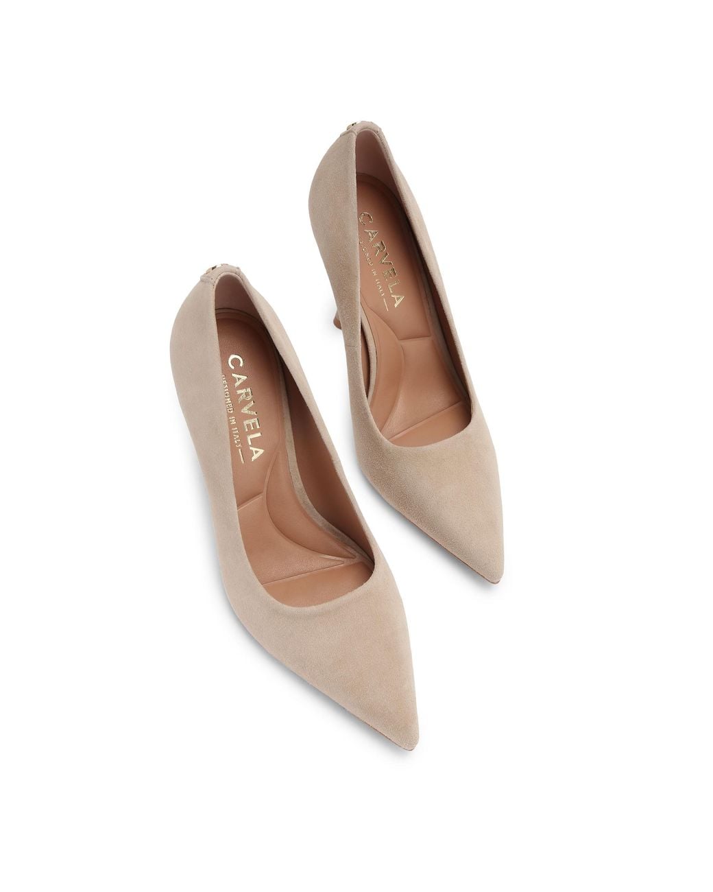 Carvela Kurt Geiger White Suede Incanto Court Heels