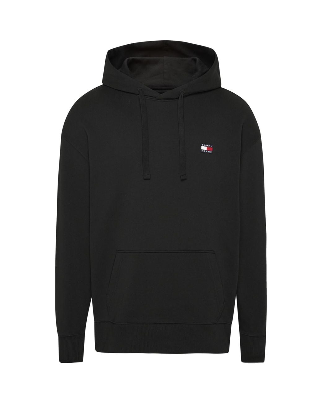 Tommy Hilfiger Black Hoodies Xs Badge Hoodie Cotton for men