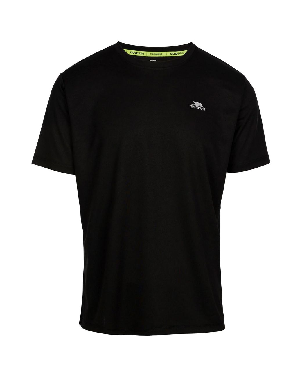 Trespass Black Landford Active Top for men