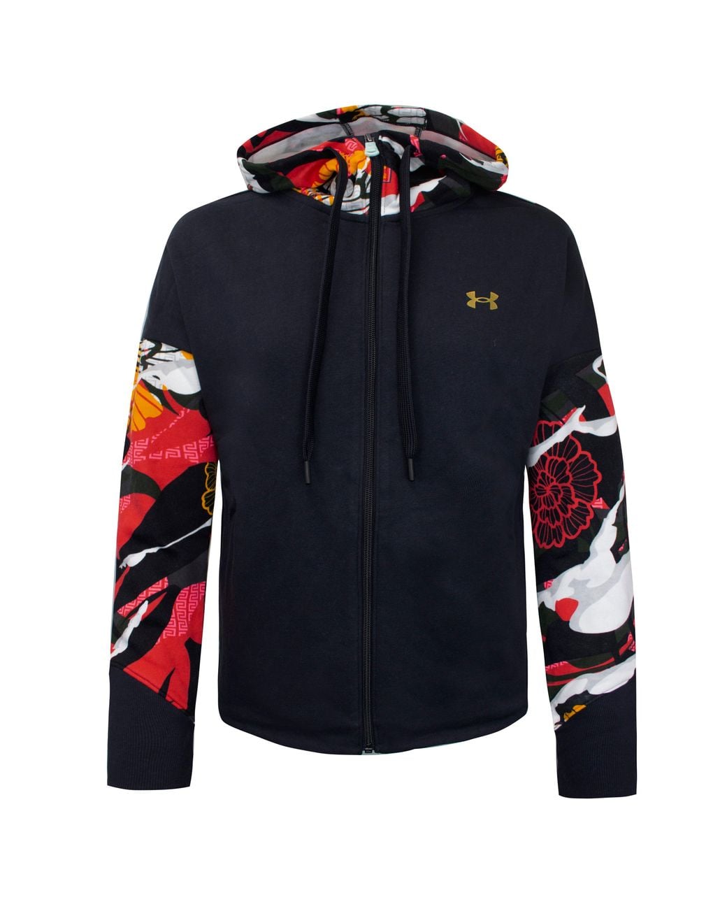 Under Armour Blue Floral Track Jacket Textile