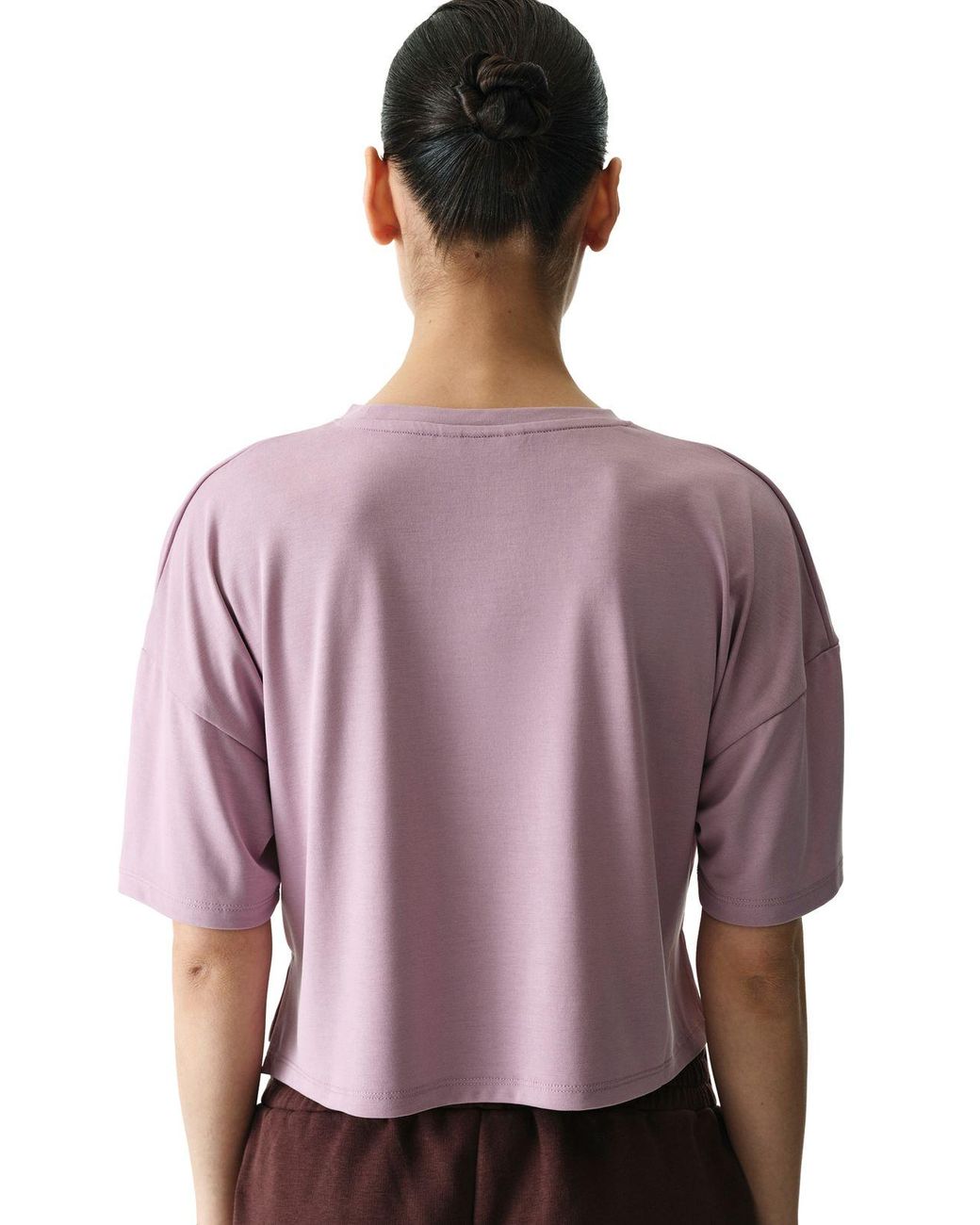 Penti Purple Oversized Crew Neck Slit T-Shirt