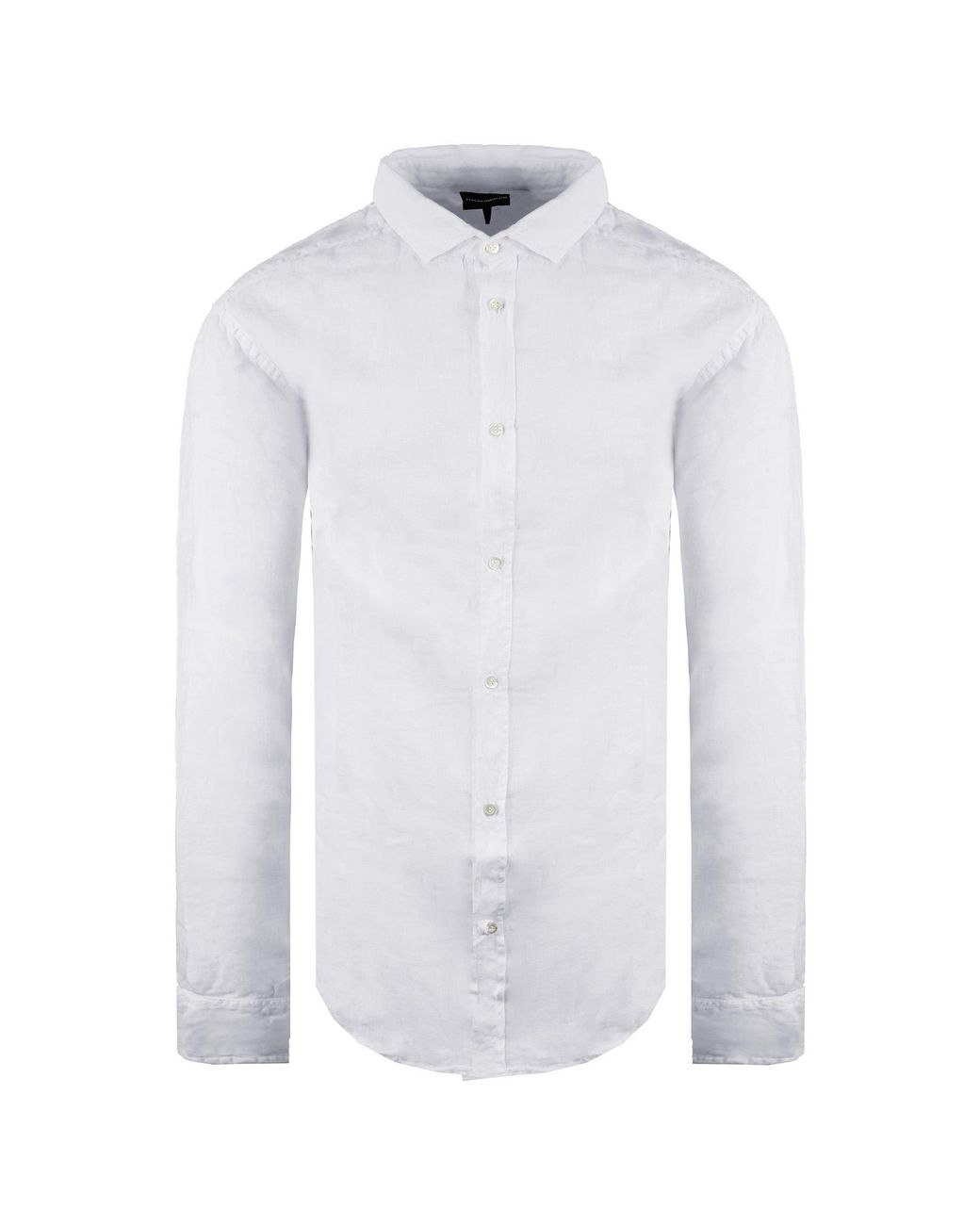 Emporio Armani White Custom Fit Off Shirt Textile for men