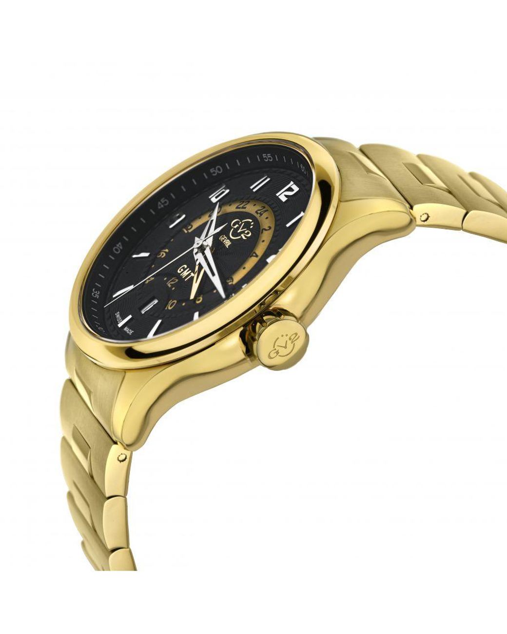 Gv2 Metallic Giromondo Dial Ipyg Stainless Steel Watch for men