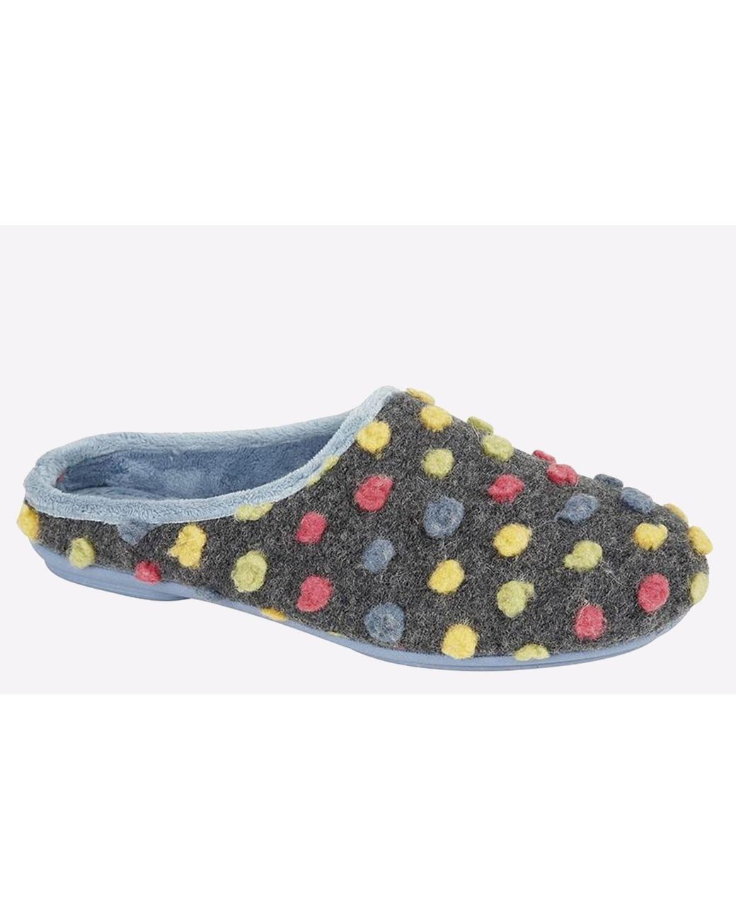 Sleeper Blue Amy Memory Foam Mule Slipper