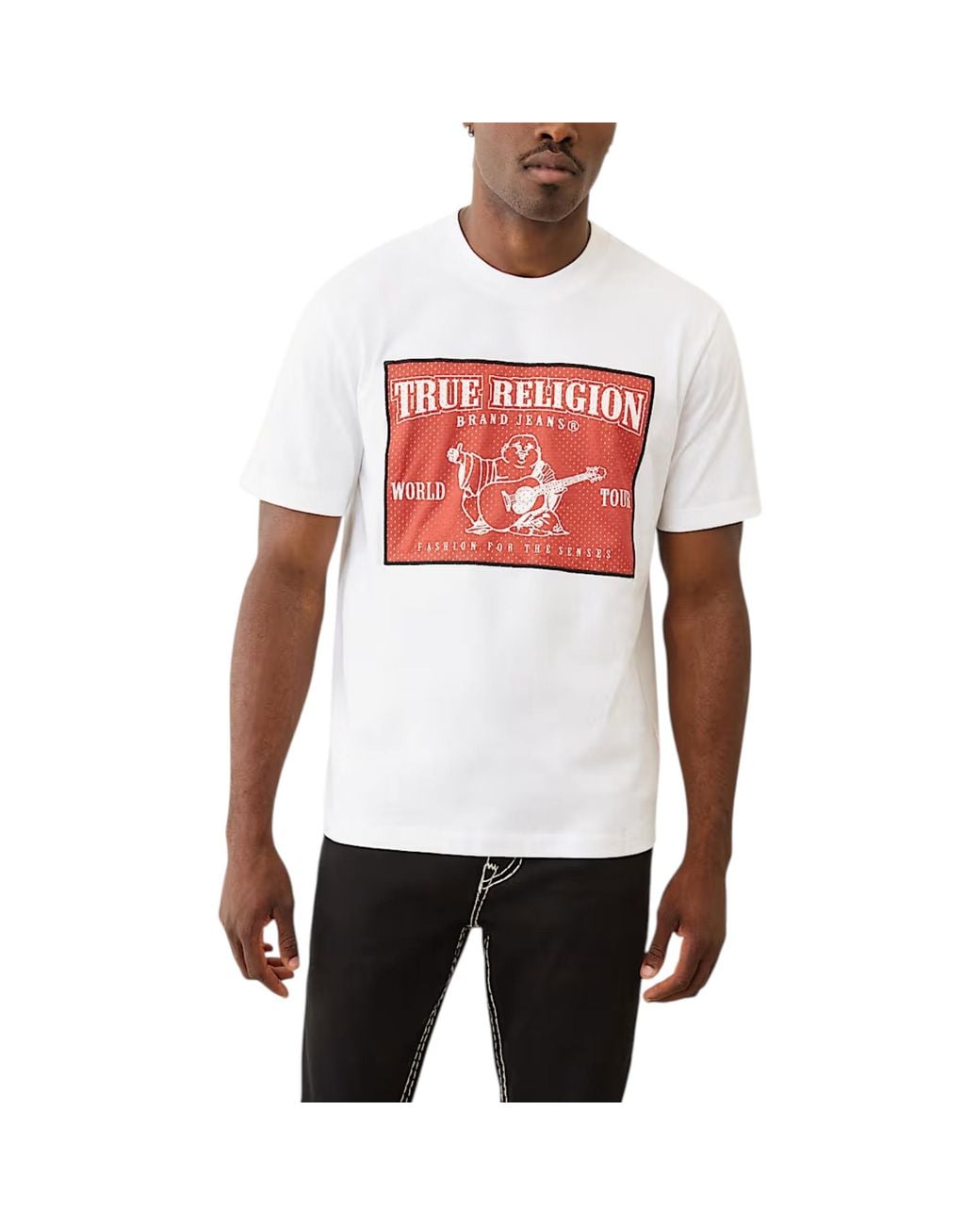 True Religion White 109305 T Shirts for men