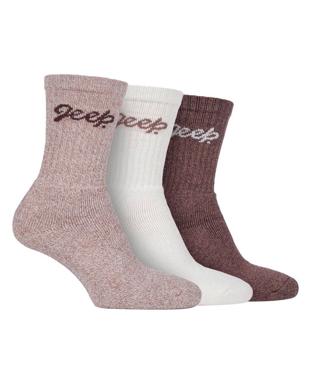 Jeep Brown Hiking Boot Socks