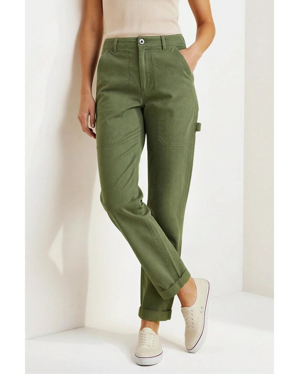 Secret Label Green Relaxed Fit Carpenter Trousers