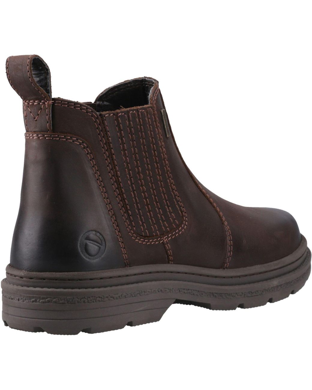 Cotswold Brown Bisley Leather Ankle Boots for men
