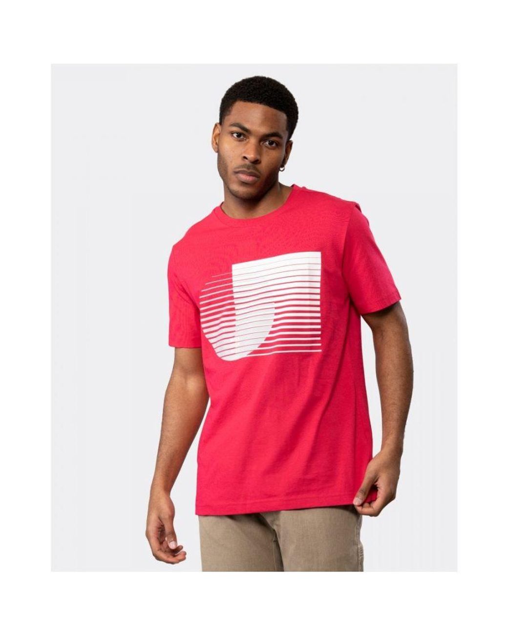 BOSS by HUGO BOSS Tee 6 Shape Graphic T-shirt in Red for Men | Lyst UK