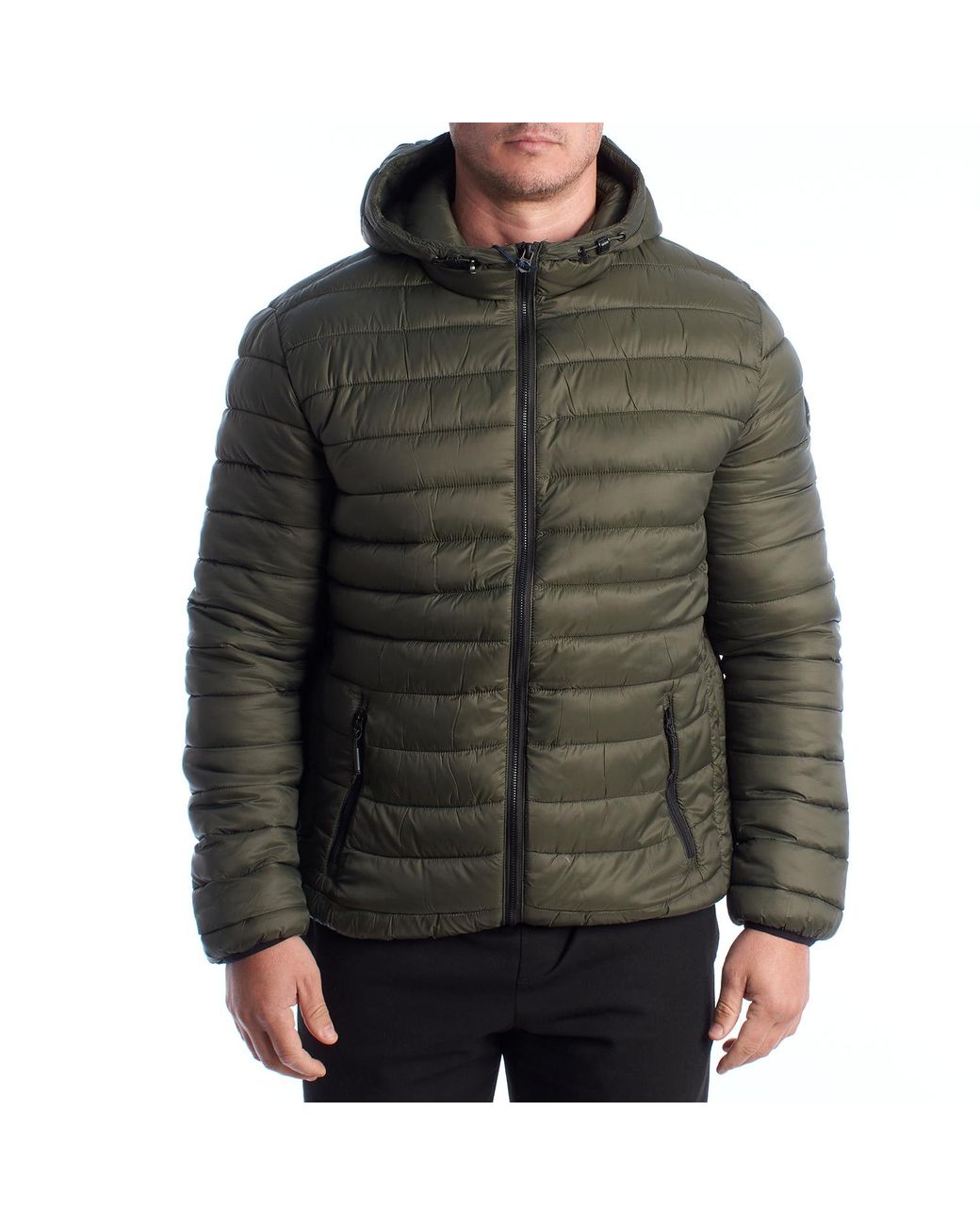 U.S. POLO ASSN. Green Padded Jacket With Hood Us42127019 for men