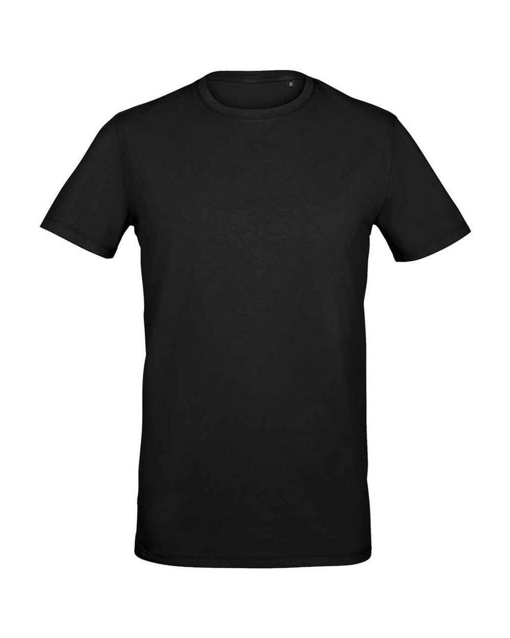 Sol's Black Millenium Stretch T-Shirt (Deep) for men