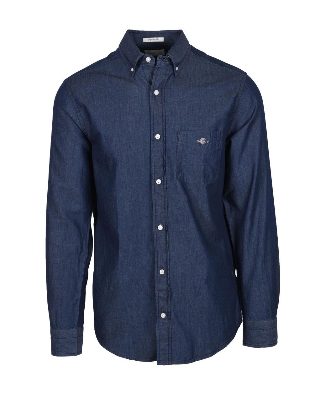 Gant Blue Long Sleeved Shirt Dark for men