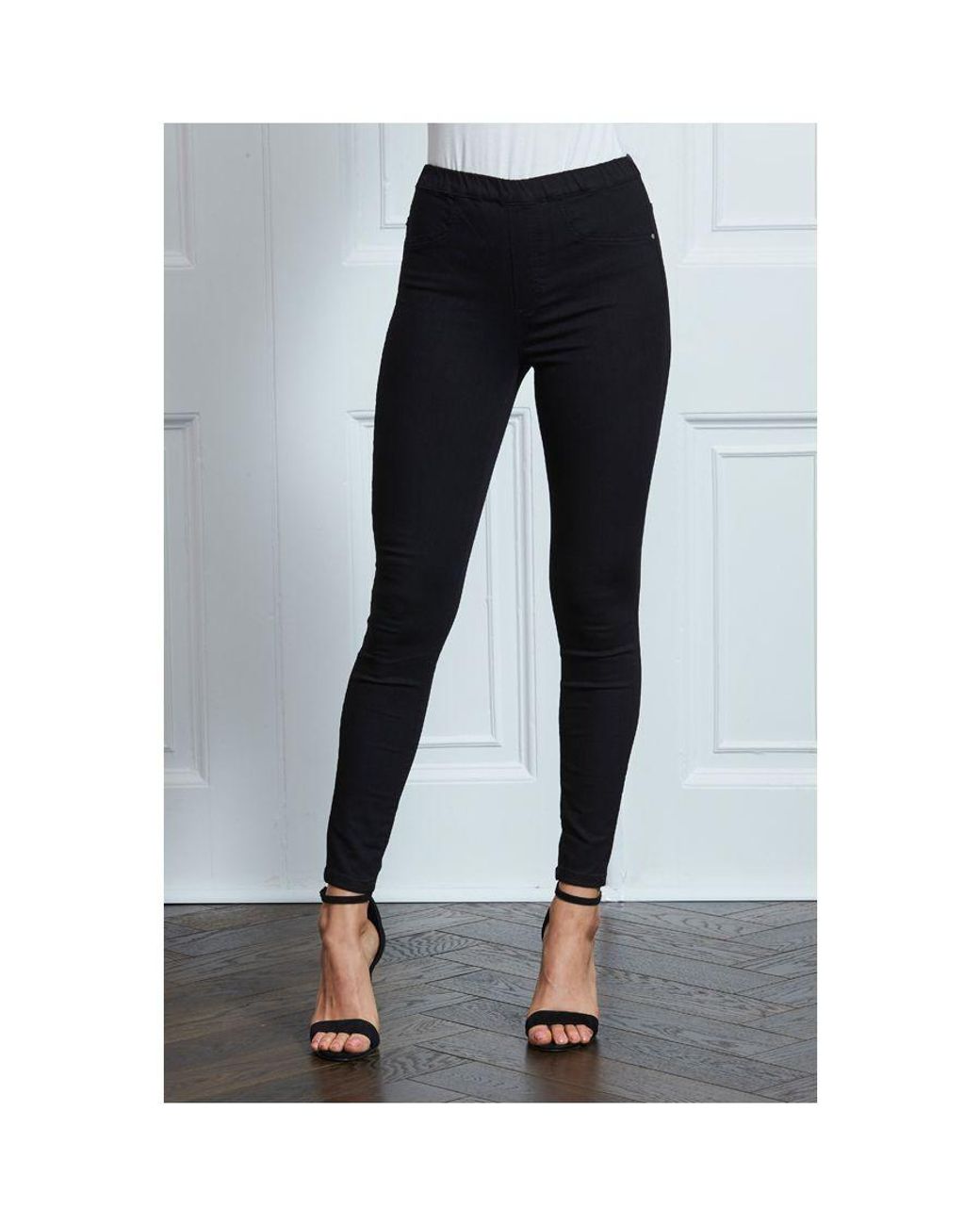Sosandar White Perfect Jeggings Cotton