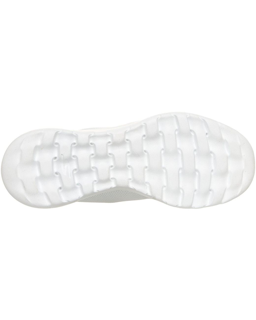 Skechers White Go Walk Joy Rina Textile /Coral Trainers