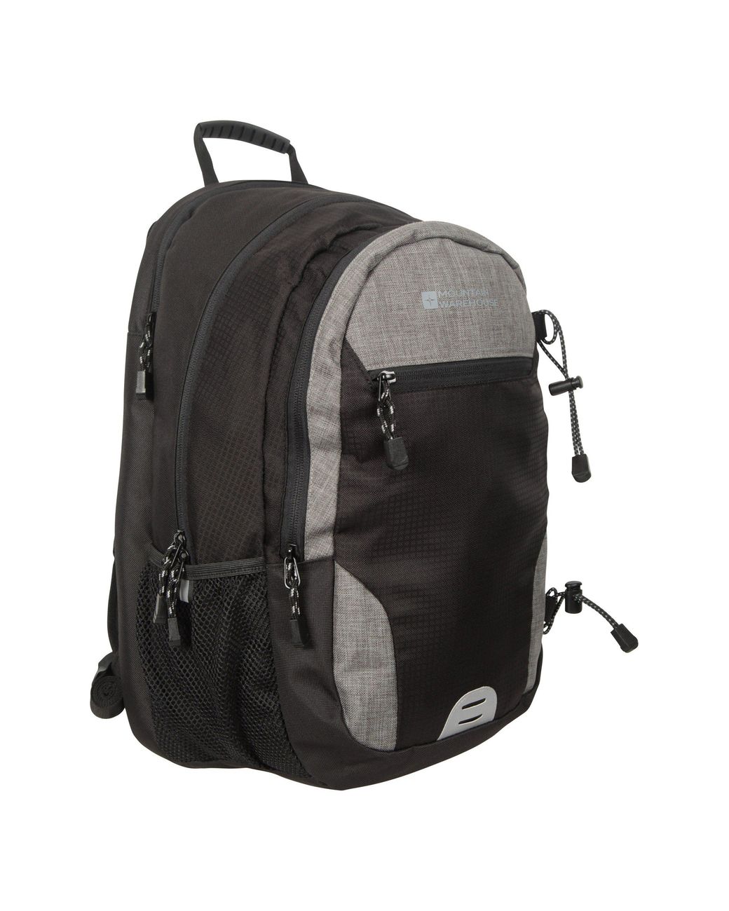 Mountain Warehouse Black Quest' Laptop Bag With Adjustable Straps Bottle Pockets Water Resistant Rucksack