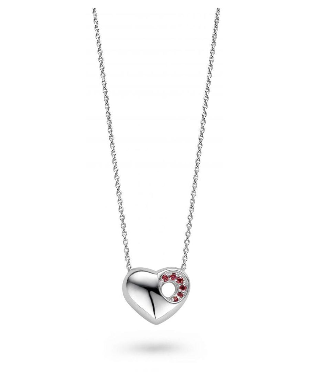 Orphelia Black 925 Sterling Chain With Pendant