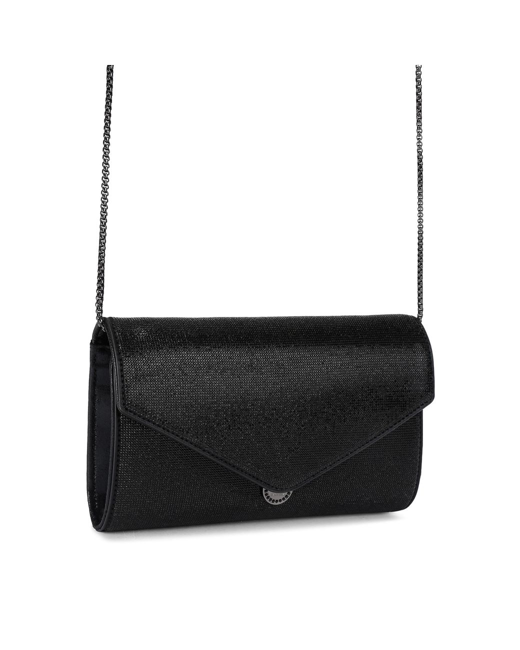 Carvela Kurt Geiger Black Spiral Envelope Clutch Bag