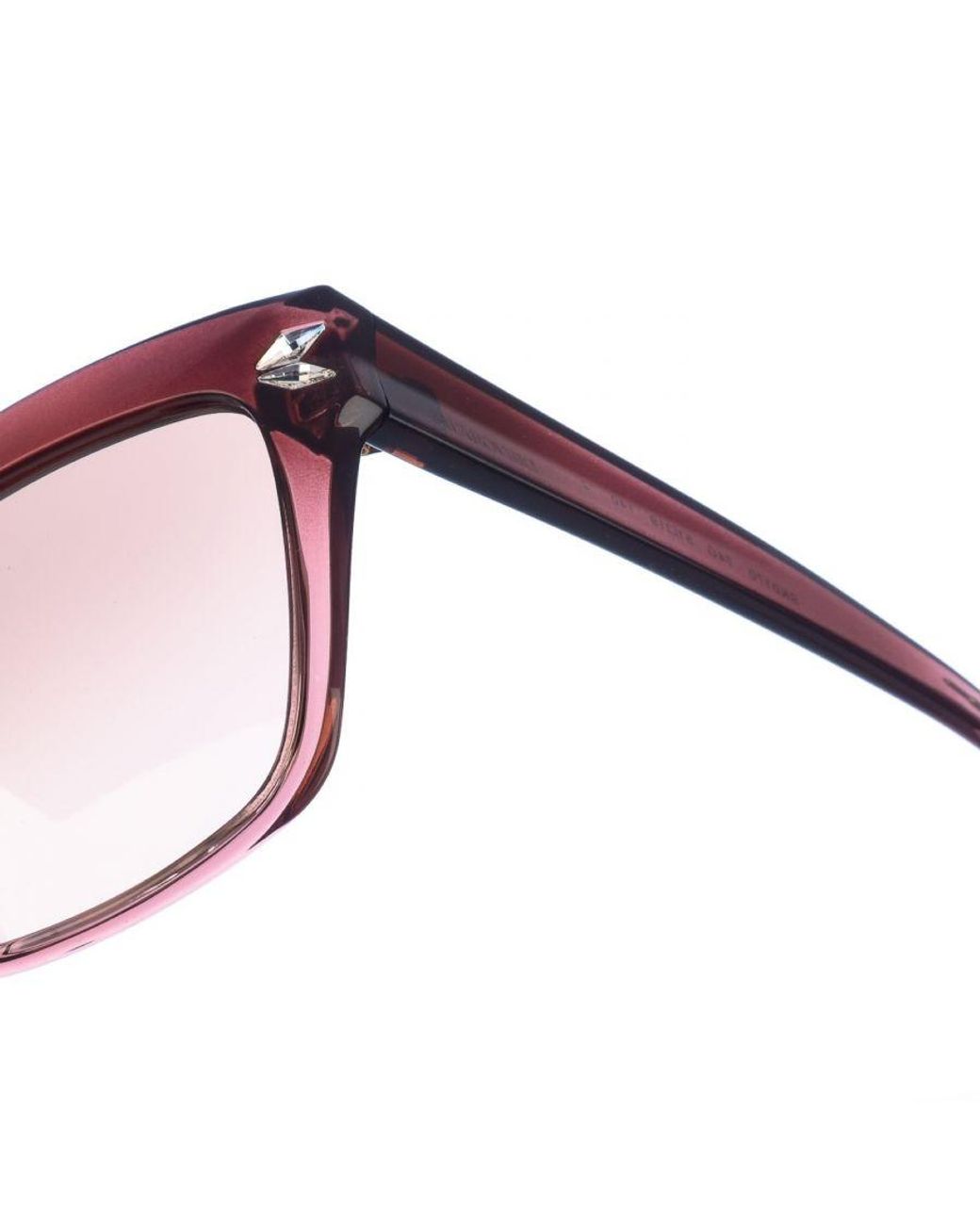 Swarovski Pink Square Shaped Acetate Sunglasses Sk0170S