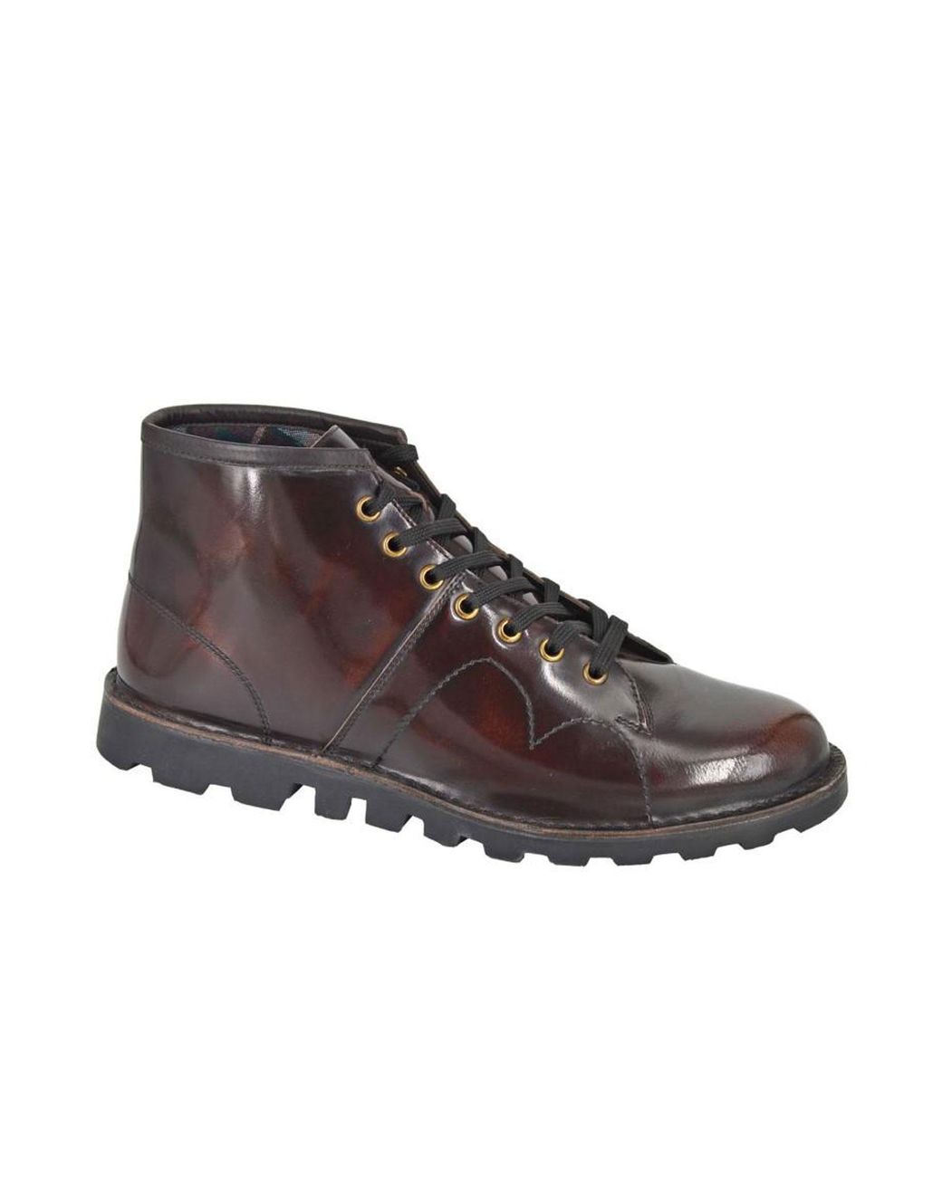 Grafters Black Retro Leather Boots for men