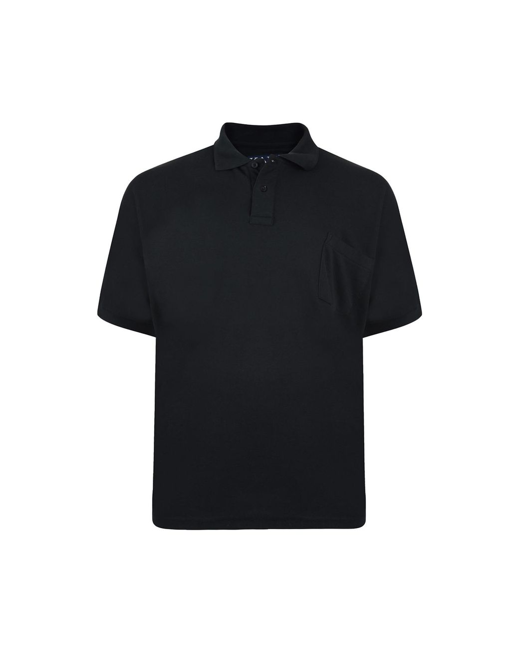 KAM Jeanswear Black Kam Polo Shirts Short Sleeve Plus Size for men