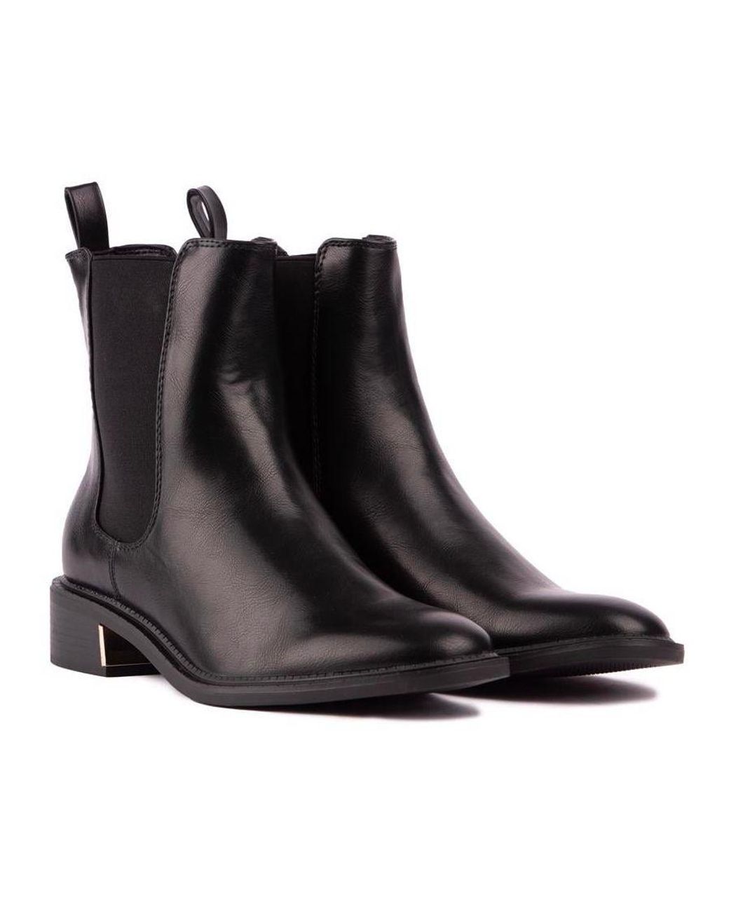 SOLESISTER Black Harper Chelsea Boots