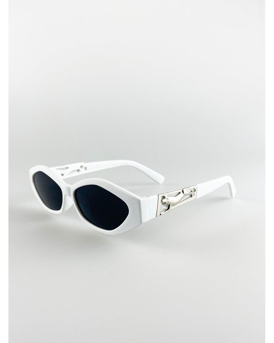 SVNX White Cateye Sunglasses