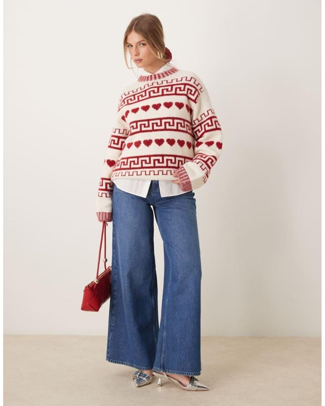 Nobody's Child Blue Palazzo Wide Leg Jeans