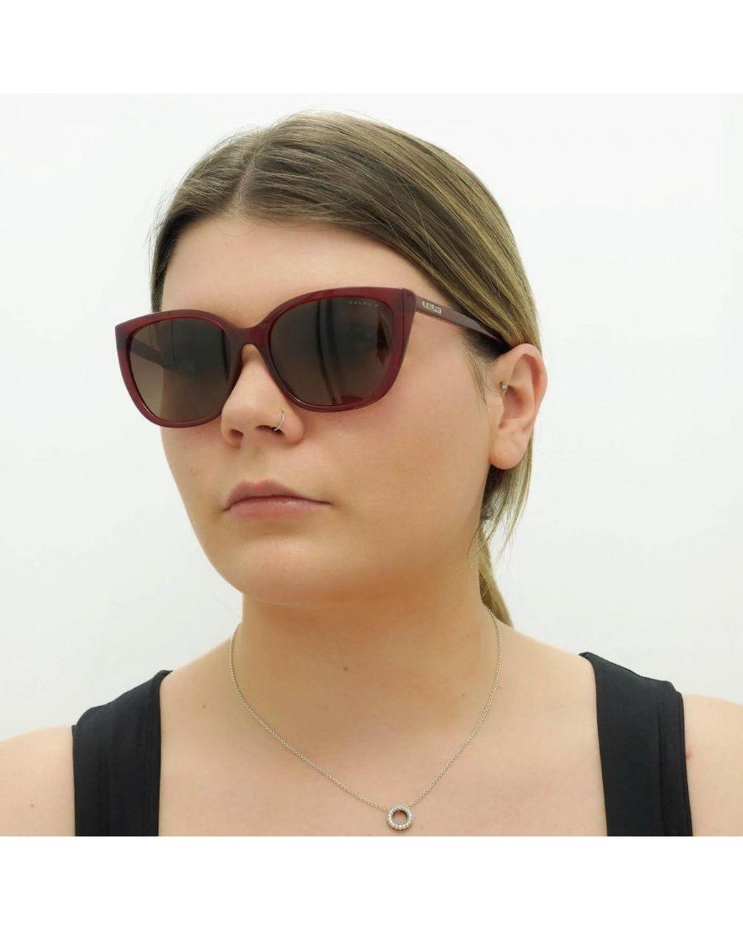 Ralph Lauren Brown By Butterfly Transparent Bordeaux Light Gradient Polarized Ra5274