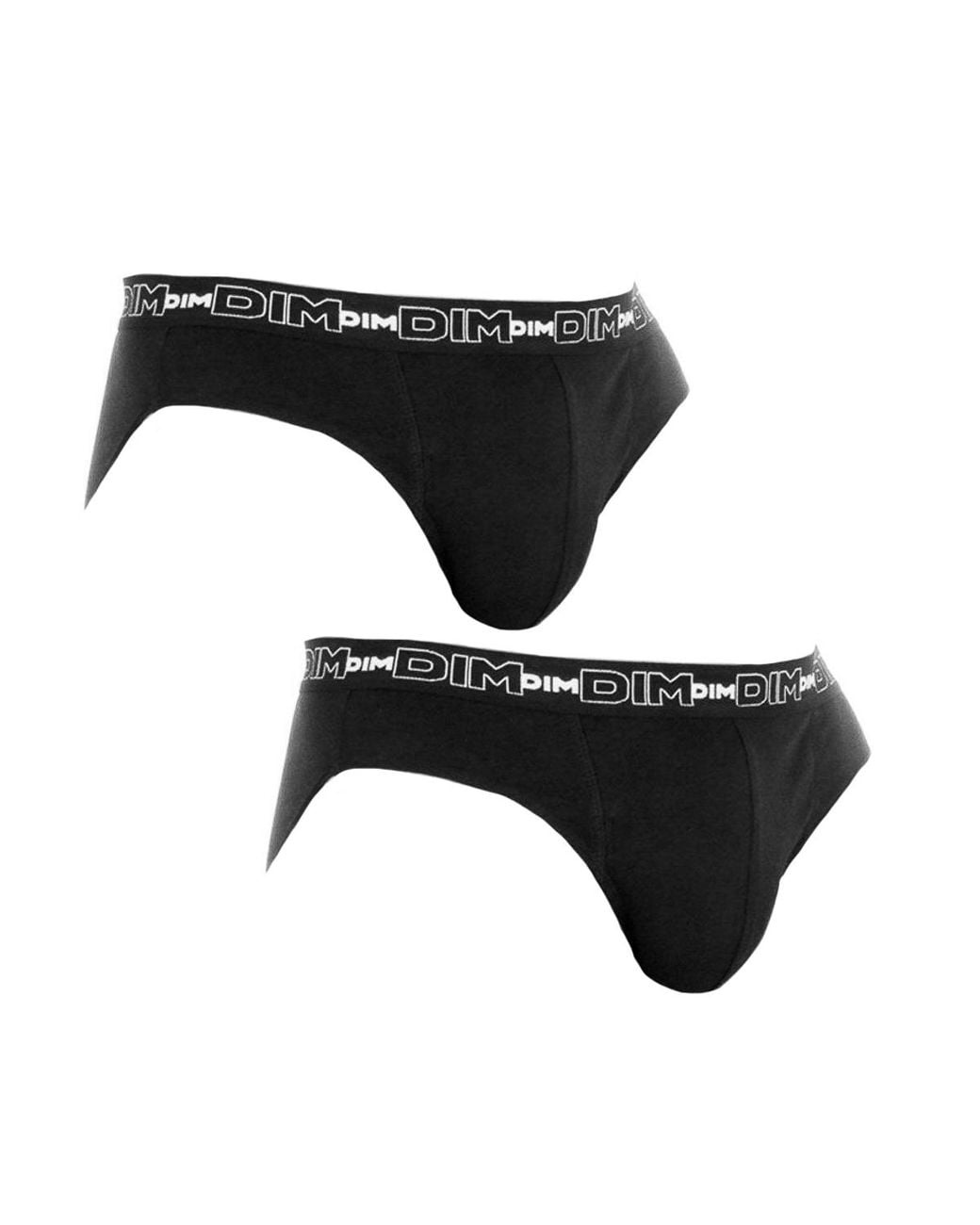 Dim Black Pack-2 Slips Cotton Streech Breathable Fabric D06595 for men