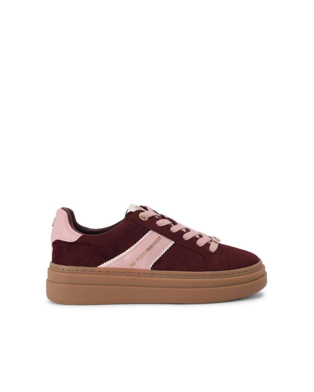 KG by Kurt Geiger Brown Suedette Leap Sneakers