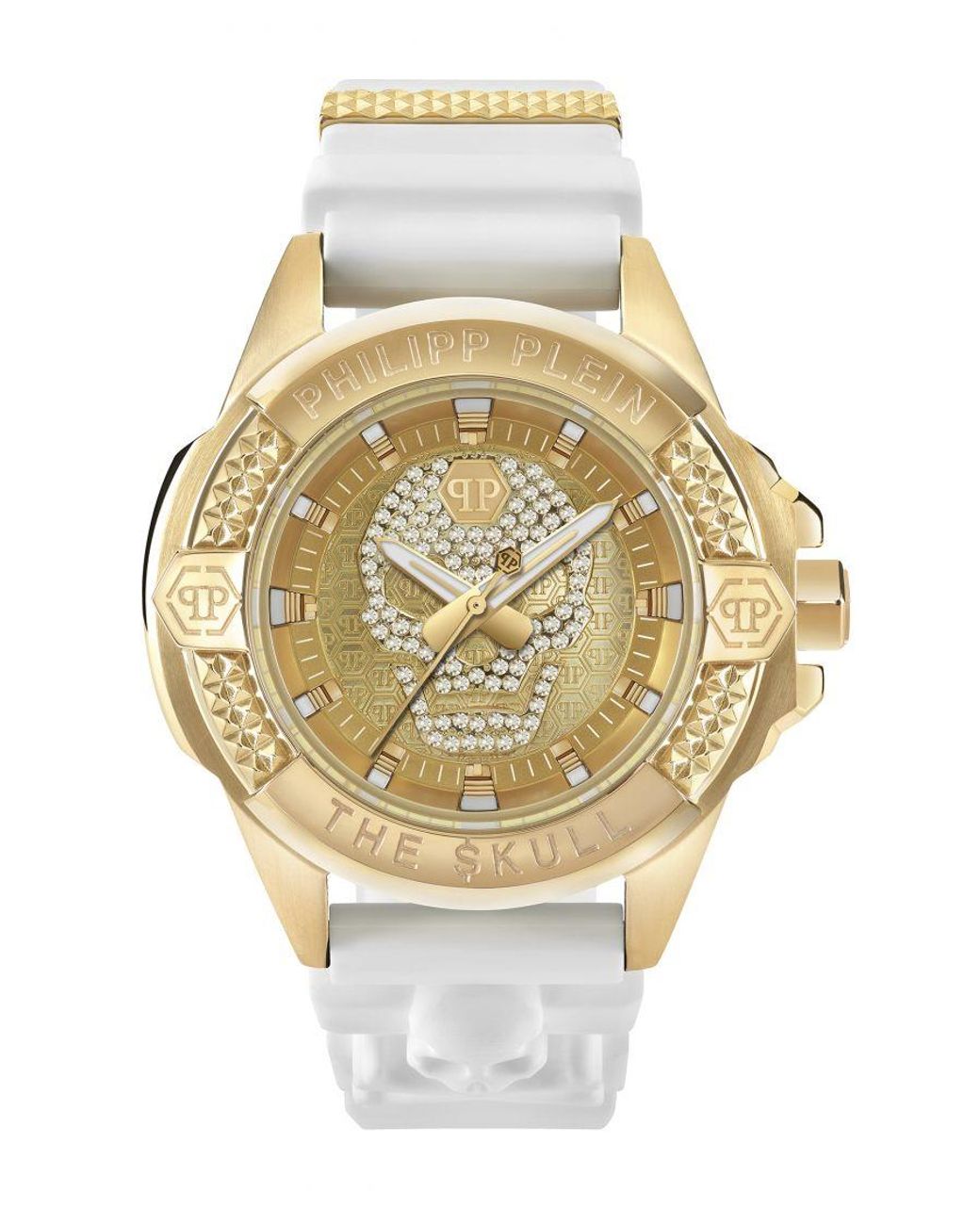 Philipp Plein Metallic The $Kull Watch Pwaaa1221 Silicone