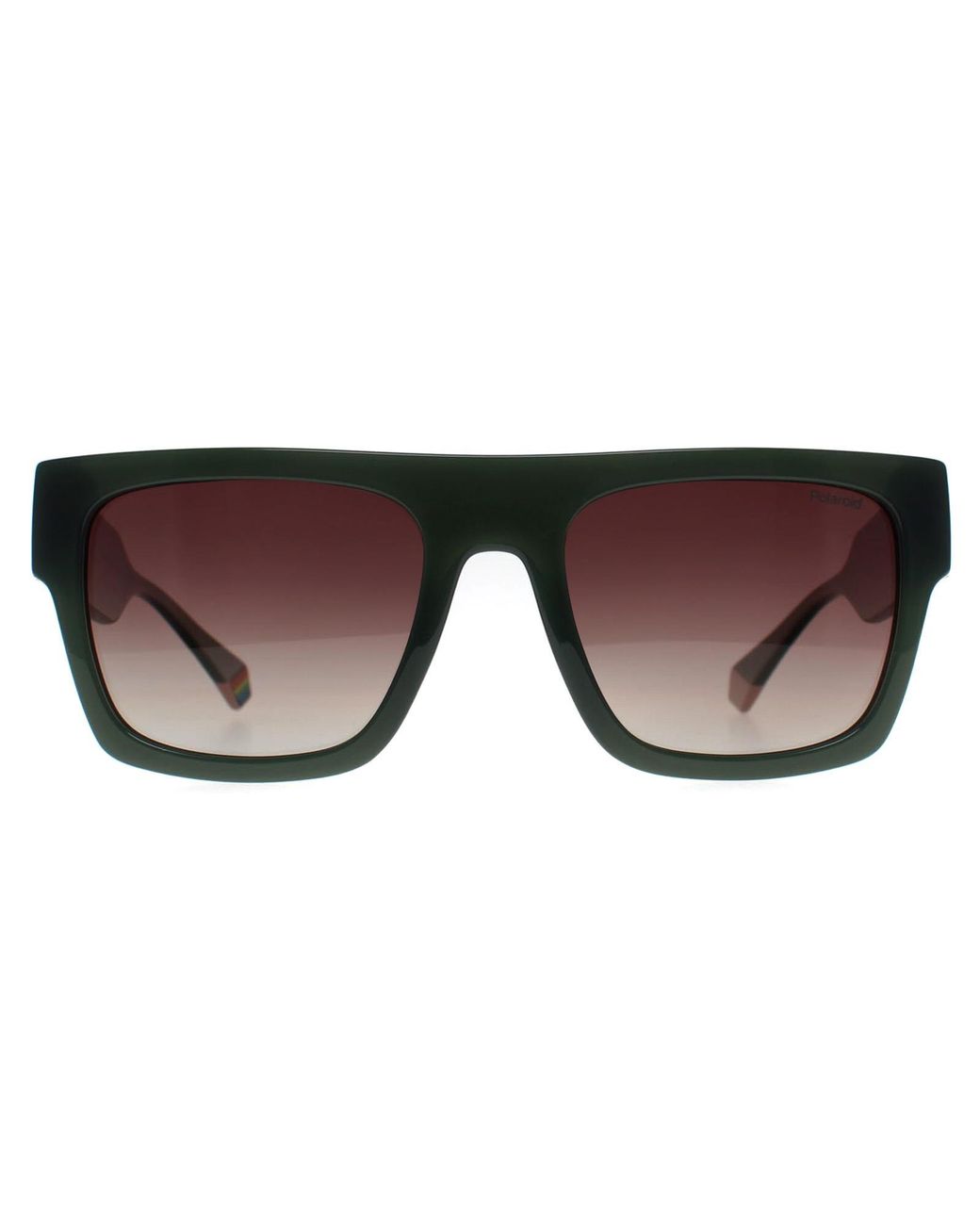 Polaroid Brown Rectangle Gradient Polarized Pld 6224/S/X