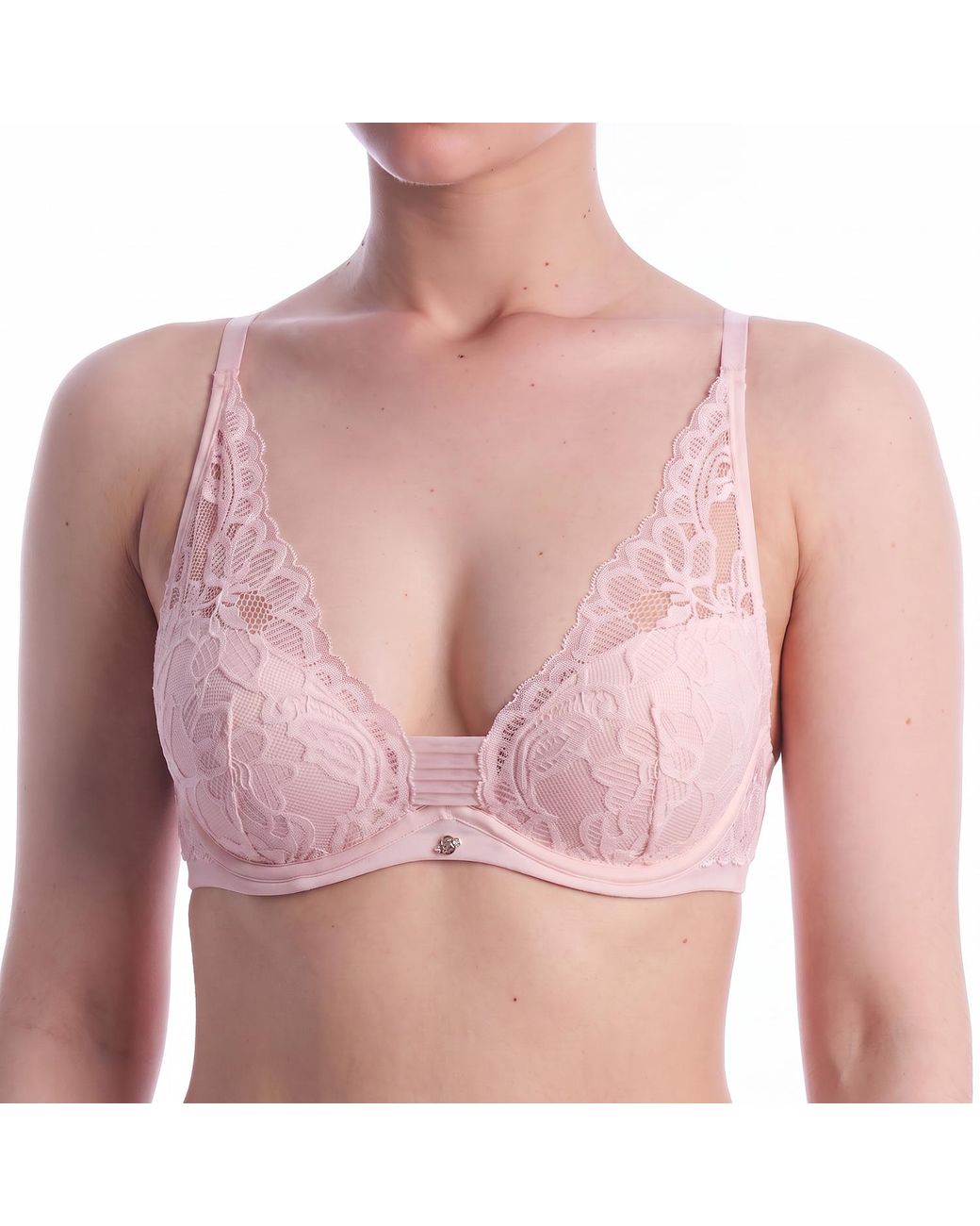 Boss Pink Underwire Lace Bra 50556192