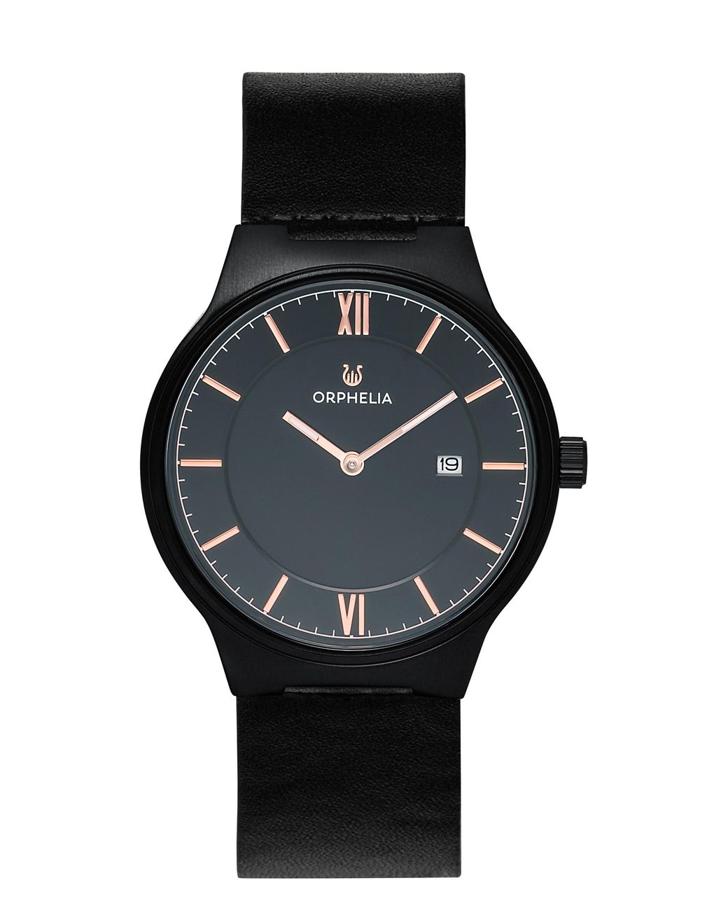 Orphelia Black Serendipity Watch Or61805 Leather for men