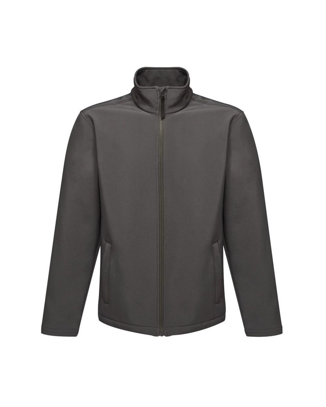 Regatta Gray Reid Softshell Wind Resistant Water Repellent Jacket (Seal) for men