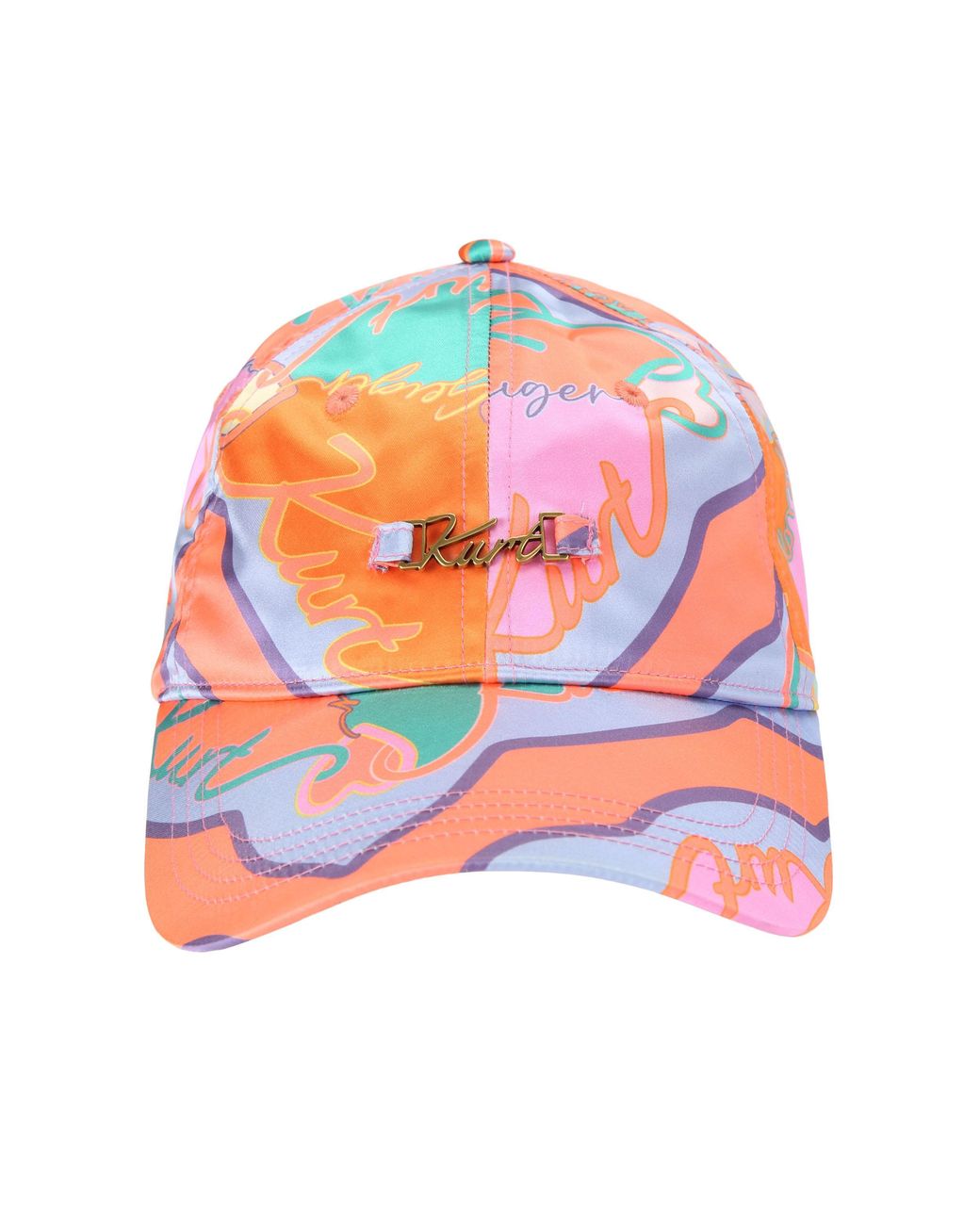 Kurt Geiger Pink Printed Cap Hat