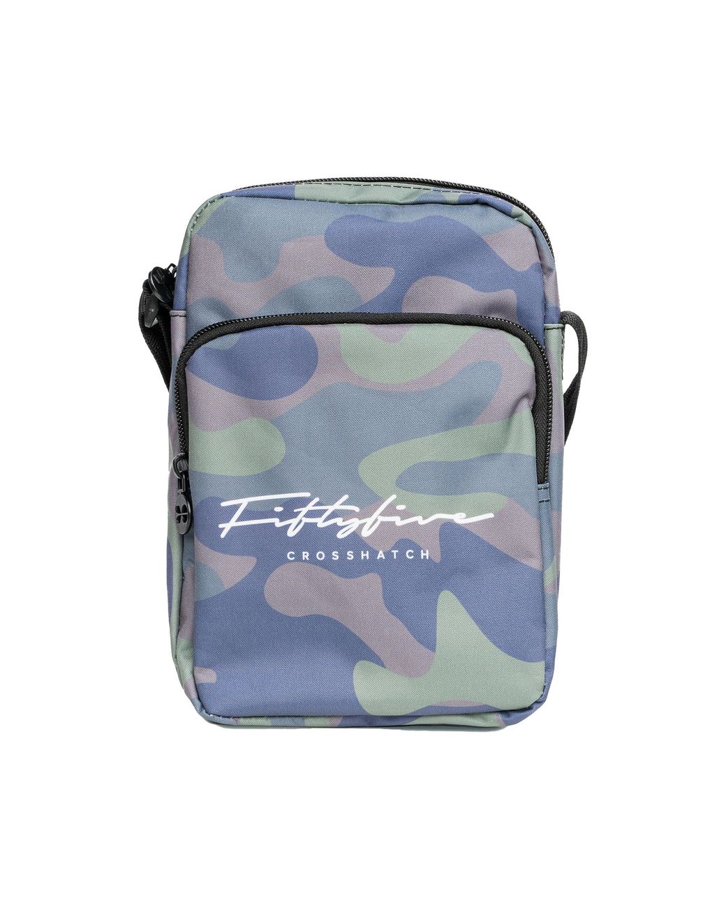 Crosshatch Blue Demilare Camo Crossbody Bag for men