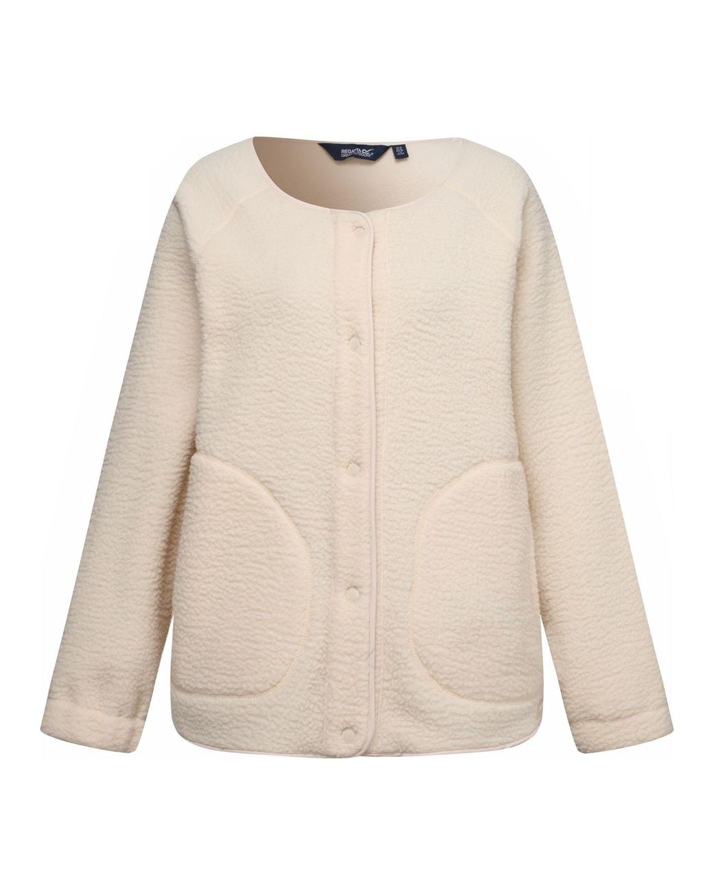 Regatta Natural Ladies Lea Borg Snap-Front Fleece (Light Vanilla)