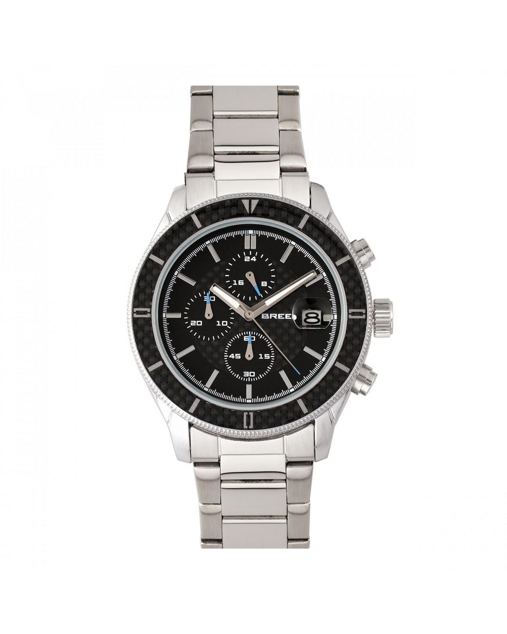 Breed Metallic Maverick Chronograph Bracelet Watch W/Date for men