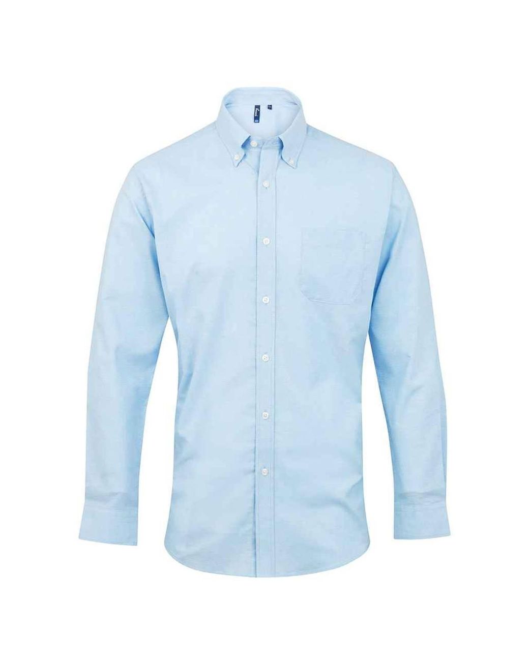 PREMIER Blue Signature Oxford Long-Sleeved Formal Shirt (Light) for men