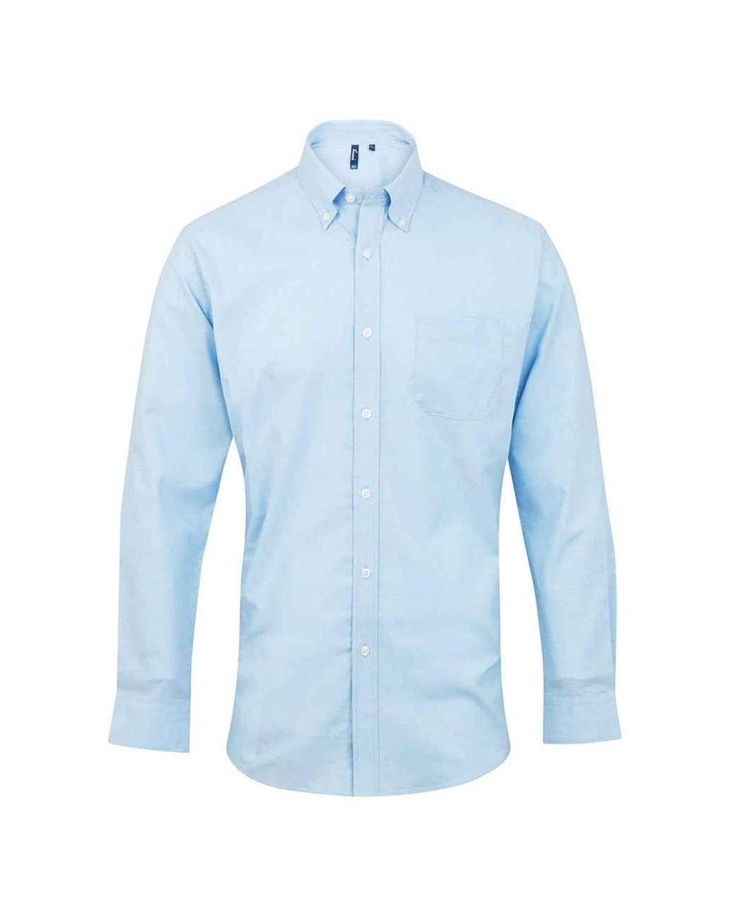 PREMIER Blue Signature Oxford Long-Sleeved Formal Shirt (Light) for men